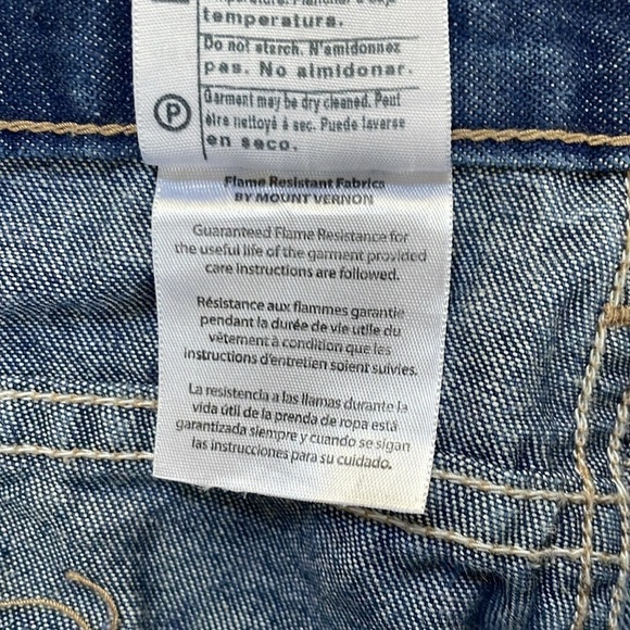 Carhartt FT Flame Resistant Jeans Blue Denim Men 38 x 30 Relaxed Fit FRB100 - Picture 8 of 11